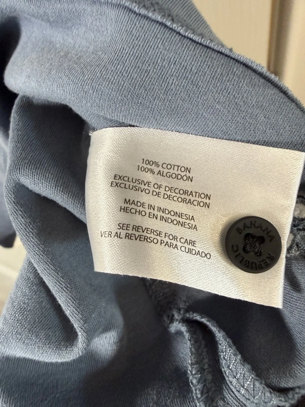 Banana Republic Polo Shirt Blue Cotton Short Sleeve Classic Mens Large